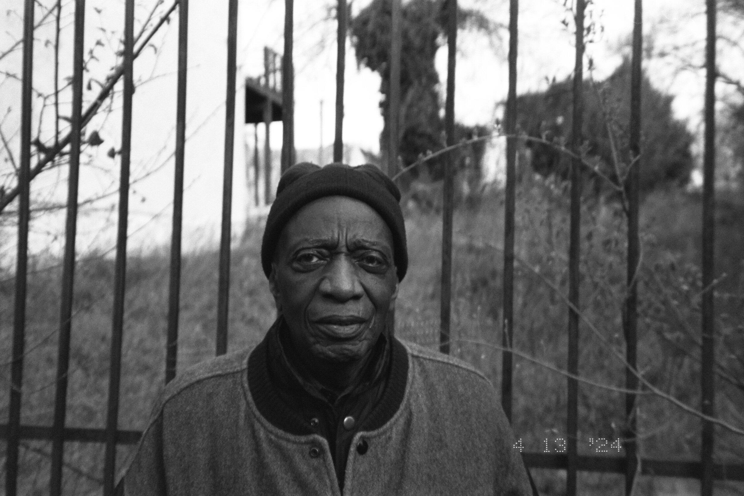 Black and white photo of Reggie